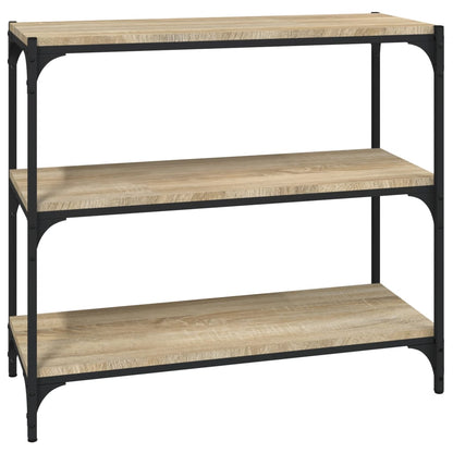 Knihovna 80X33X70,5 Cm Kompozitní Dřevo A Ocel Dub Sonoma