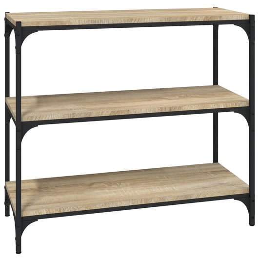 Knihovna 80X33X70,5 Cm Kompozitní Dřevo A Ocel Dub Sonoma