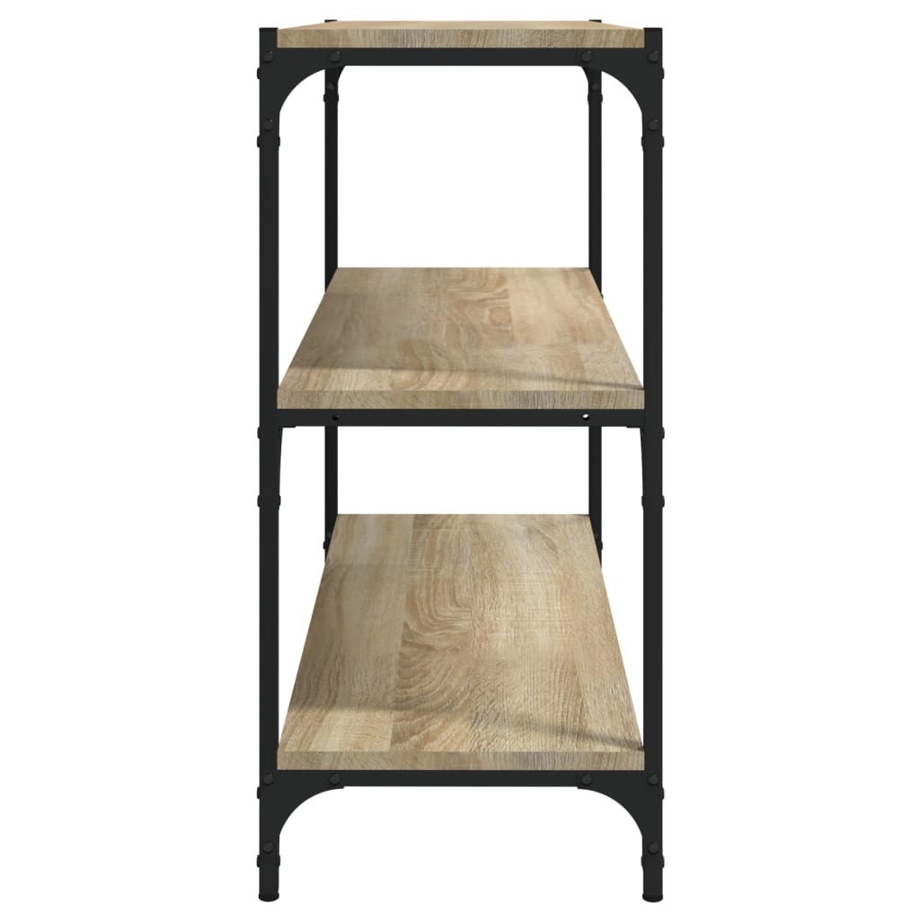 Knihovna 80X33X70,5 Cm Kompozitní Dřevo A Ocel Dub Sonoma