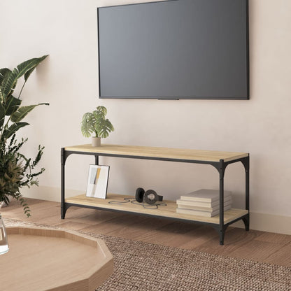 Tv Skříňka 80 X 33 X 41 Cm Kompozitní Dřevo A Ocel