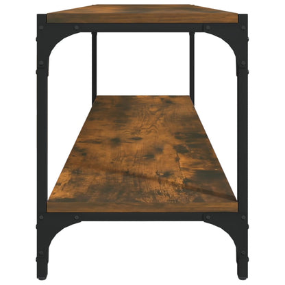 Tv Skříňka Kouřový Dub 100 X 33 X 41 Cm Kompozitní Dřevo A Ocel