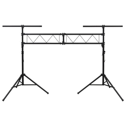 Světelná Rampa Se Stojany Černá 338 X 115 X (180–300) Cm Ocel