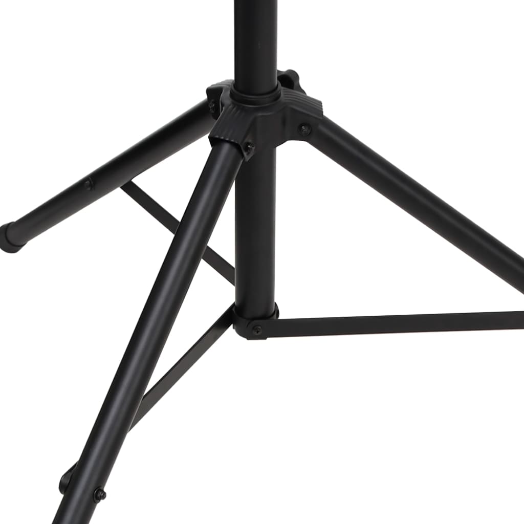 Světelná Rampa Se Stojany Černá 338 X 115 X (180–300) Cm Ocel
