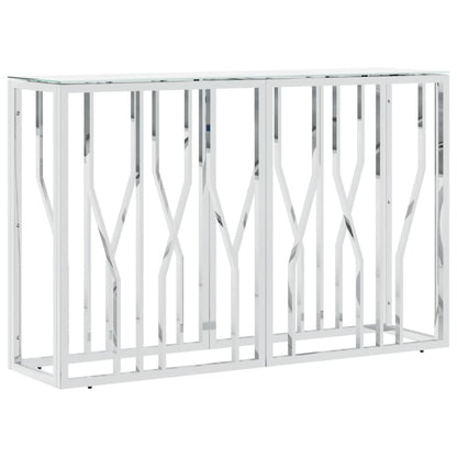 Konzolový Stůl Stříbrný 110 X 30 X 70 Cm Nerezová Ocel A