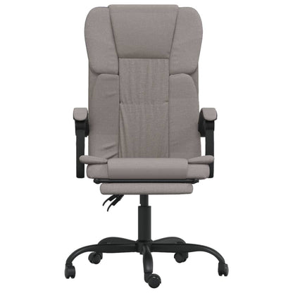 Polohovací Kancelářská Židle Taupe Textil