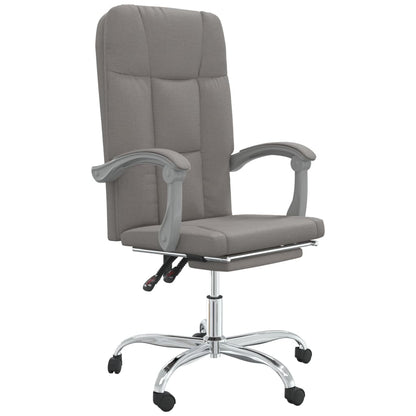 Polohovací Kancelářská Židle Taupe Textil