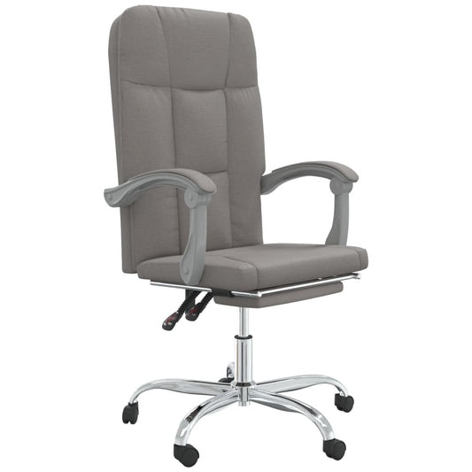 Polohovací Kancelářská Židle Taupe Textil