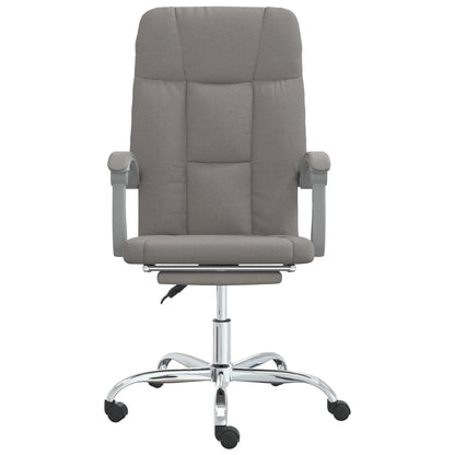 Polohovací Kancelářská Židle Taupe Textil