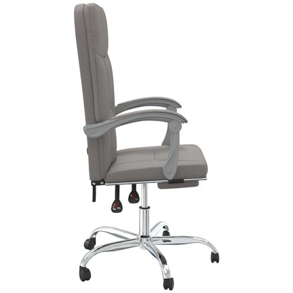 Polohovací Kancelářská Židle Taupe Textil