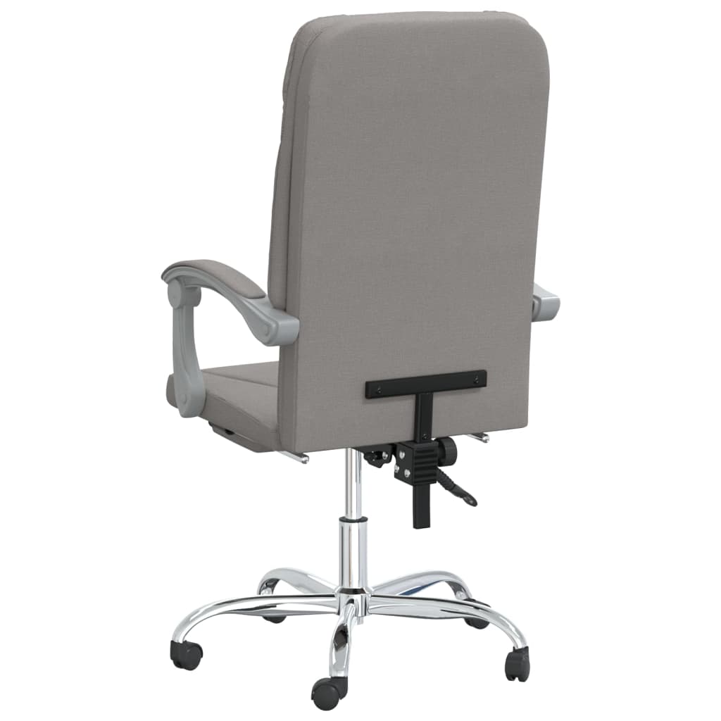 Polohovací Kancelářská Židle Taupe Textil