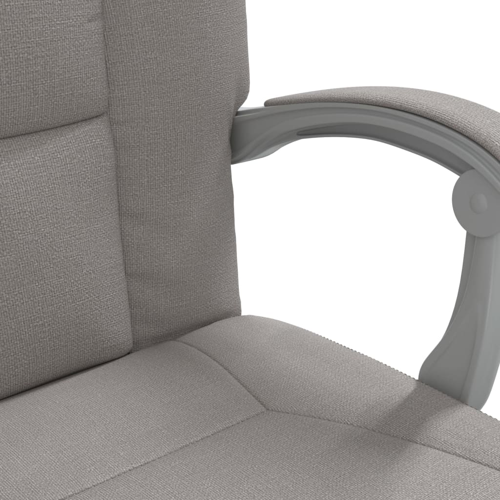 Polohovací Kancelářská Židle Taupe Textil