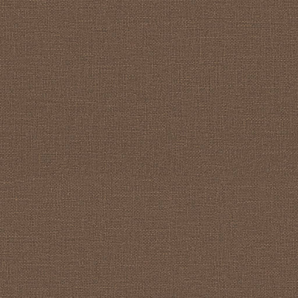 Polohovací Kancelářská Židle Hnědá Textil
