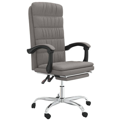 Polohovací Kancelářská Židle Taupe Textil