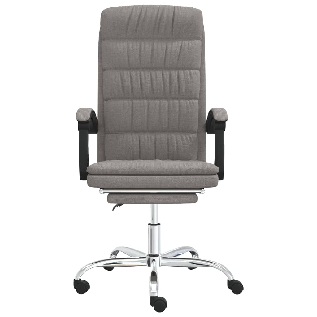 Polohovací Kancelářská Židle Taupe Textil
