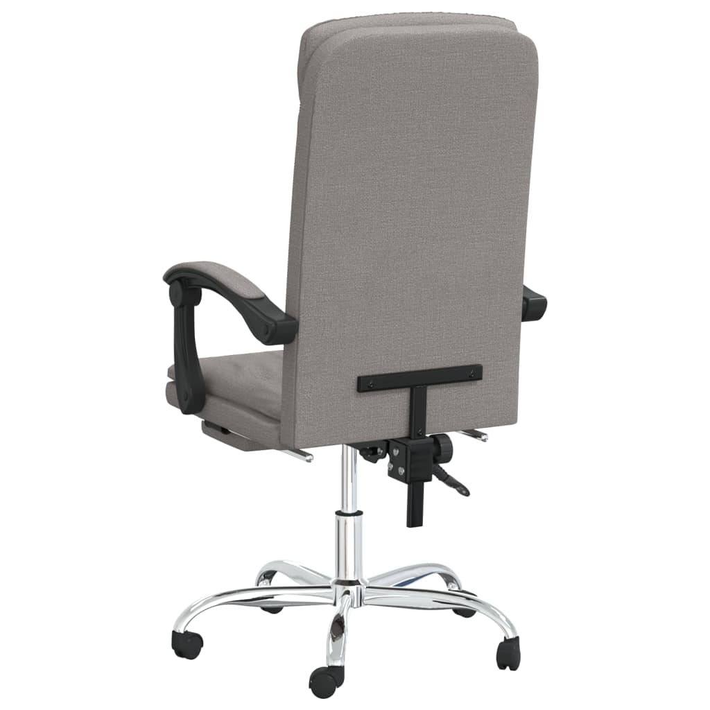 Polohovací Kancelářská Židle Taupe Textil