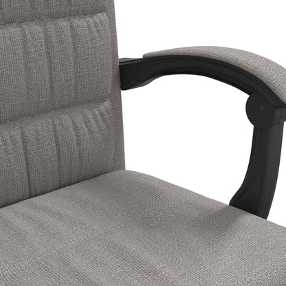 Polohovací Kancelářská Židle Taupe Textil