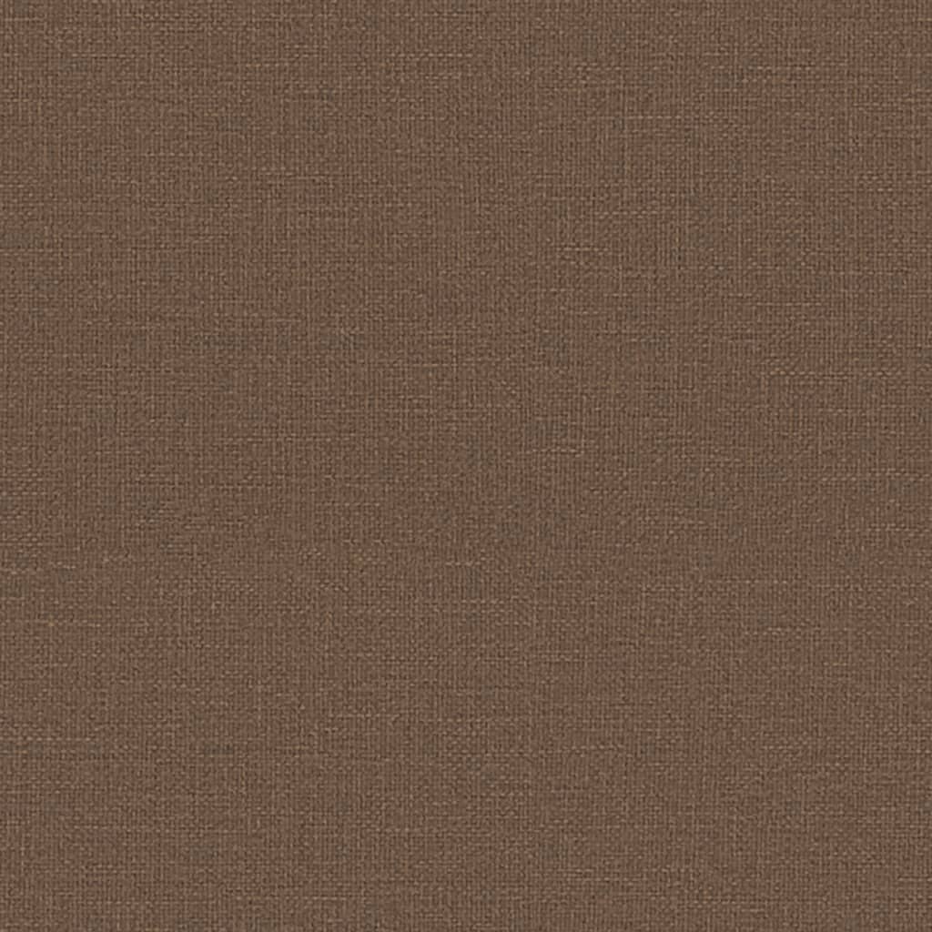 Polohovací Kancelářská Židle Hnědá Textil