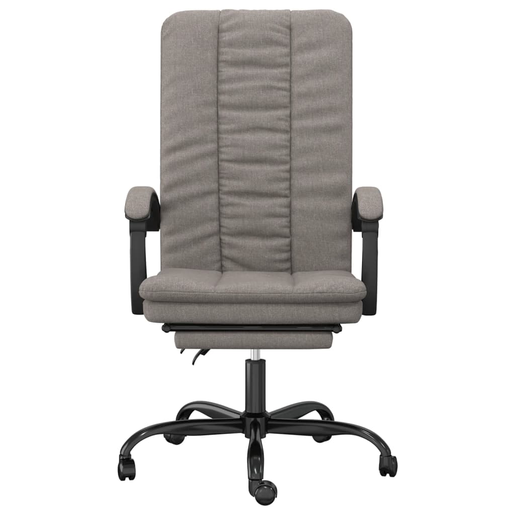 Polohovací Kancelářská Židle Taupe Textil
