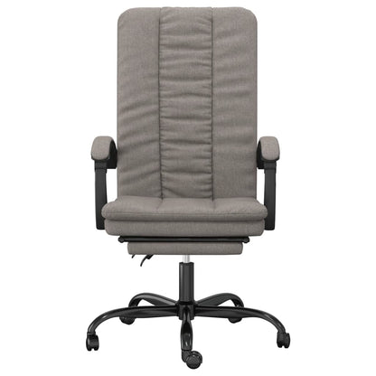 Polohovací Kancelářská Židle Taupe Textil