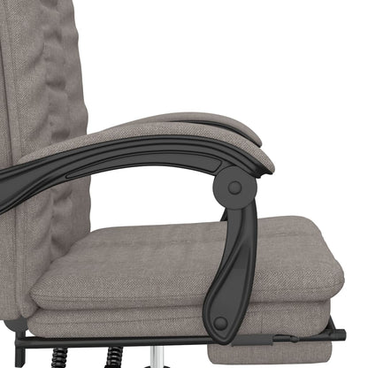 Polohovací Kancelářská Židle Taupe Textil