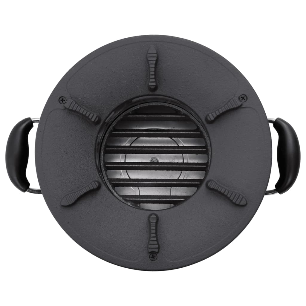 Kempingový Vařič Na Dřevo Černý 36 X 26 X 22,5 Cm Kov Modrá