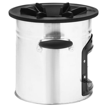 Kempingový Vařič Na Dřevo Stříbrný 45,5X33X25,5 Cm Ocel