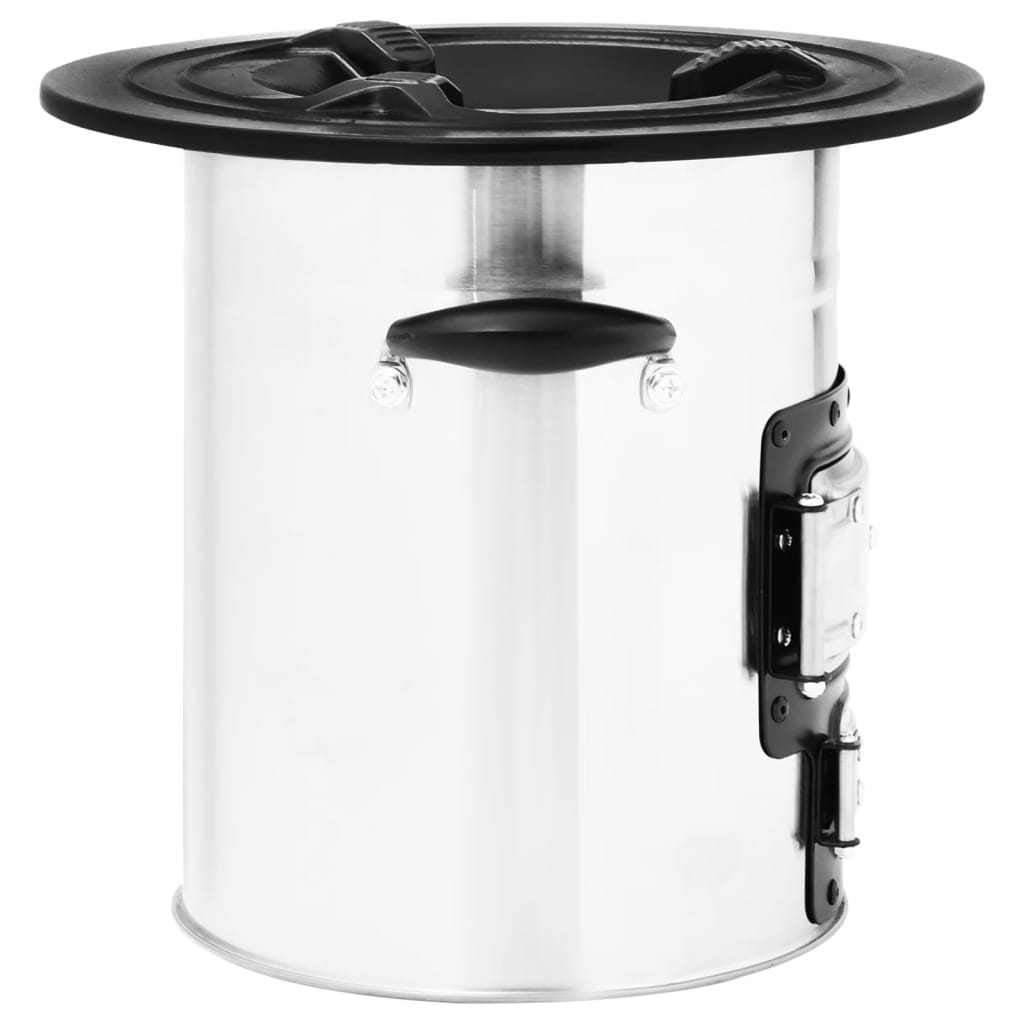 Kempingový Vařič Na Dřevo Stříbrný 51,5 X 35 X 30,5 Cm Ocel