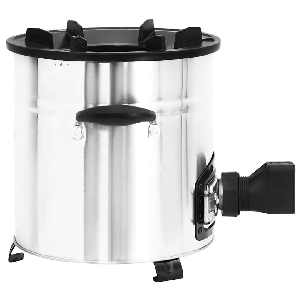 Vařič Na Dřevo S Usb Ventilátorem Stříbrný 35,5X26X28 Cm Ocel