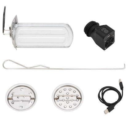 Vařič Na Dřevo S Usb Ventilátorem Stříbrný 35,5X26X28 Cm Ocel