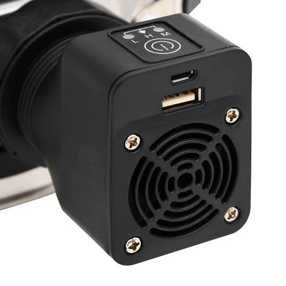 Vařič Na Dřevo S Usb Ventilátorem Stříbrný 35,5X26X28 Cm Ocel