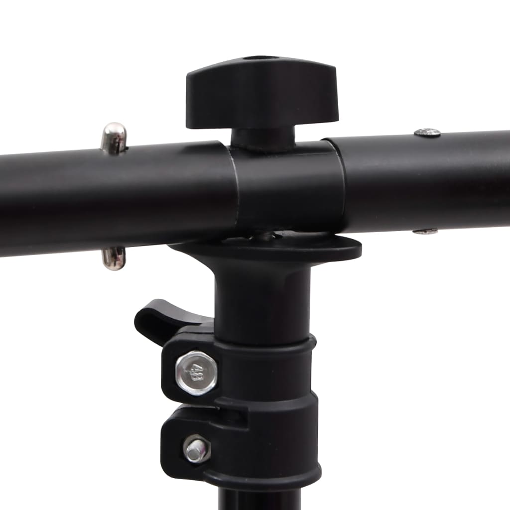 Stojan Na Fotopozadí Ve Tvaru T Černý 151 X 60 X (70–200) Cm