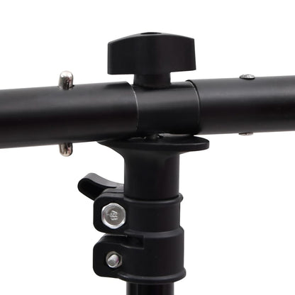 Stojan Na Fotopozadí Ve Tvaru T Černý 151 X 60 X (70–200) Cm