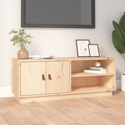 Tv Skříňka Medově Hnědá 105 X 34 X 40 Cm Masivní Borové Dřevo