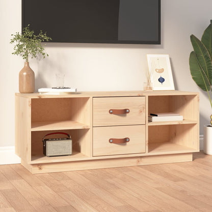 Tv Skříňka 100 X 34 X 40 Cm Masivní Borové Dřevo