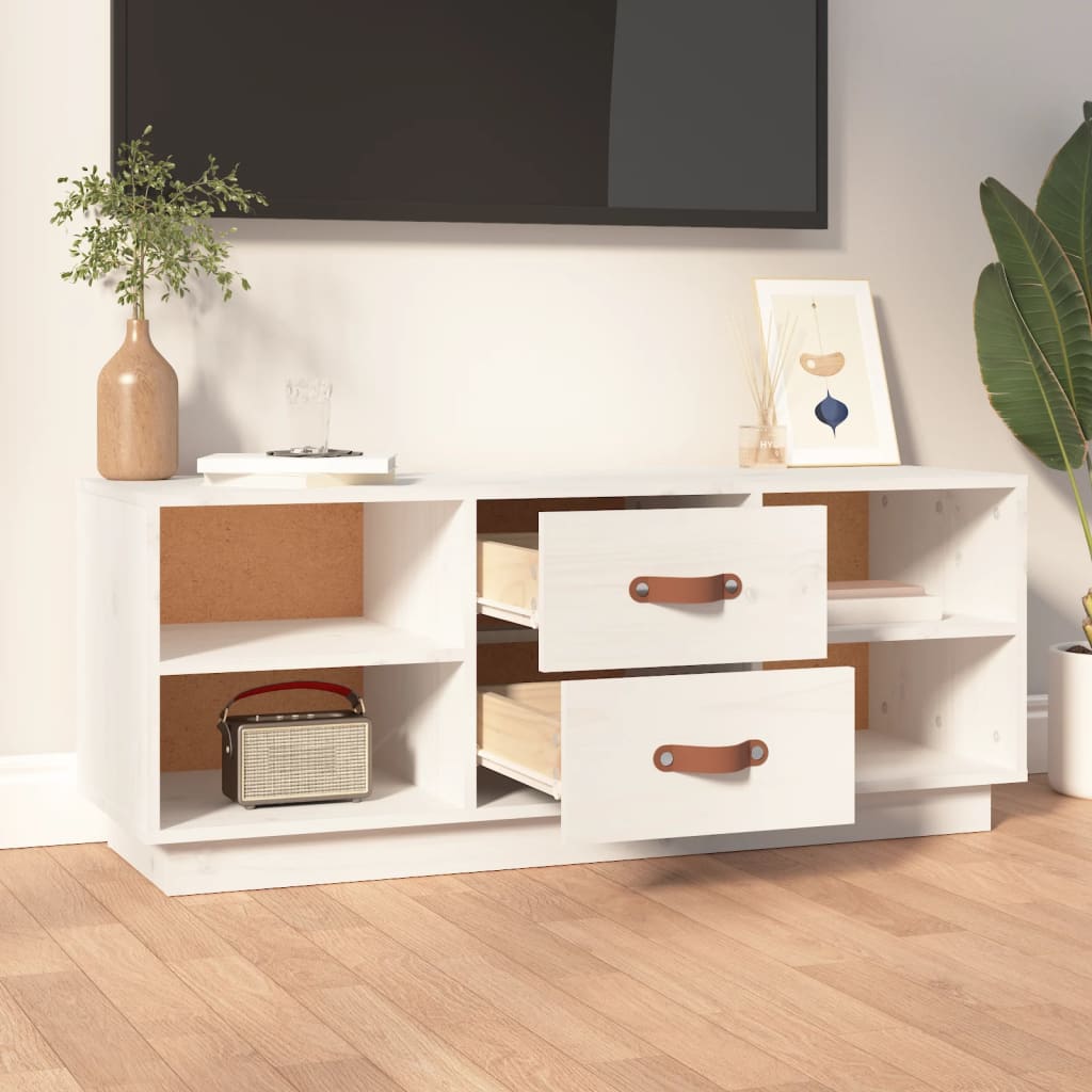 Tv Skříňka 100 X 34 X 40 Cm Masivní Borové Dřevo