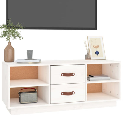 Tv Skříňka 100 X 34 X 40 Cm Masivní Borové Dřevo