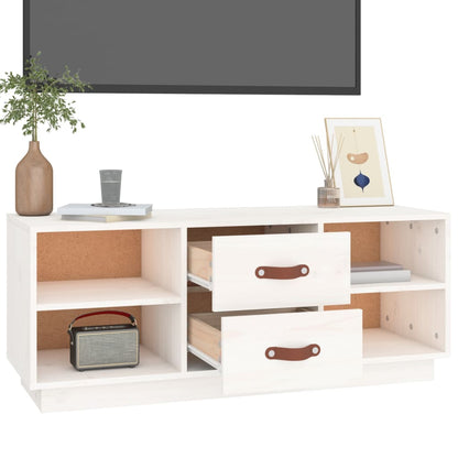 Tv Skříňka 100 X 34 X 40 Cm Masivní Borové Dřevo