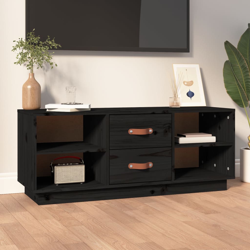 Tv Skříňka 100 X 34 X 40 Cm Masivní Borové Dřevo