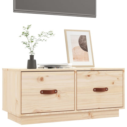 Tv Skříňka 80 X 34 X 35 Cm Masivní Borové Dřevo