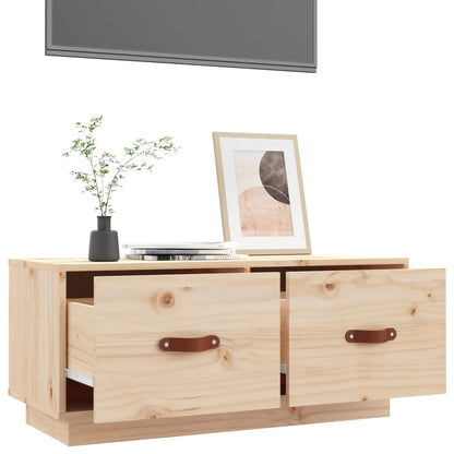 Tv Skříňka 80 X 34 X 35 Cm Masivní Borové Dřevo