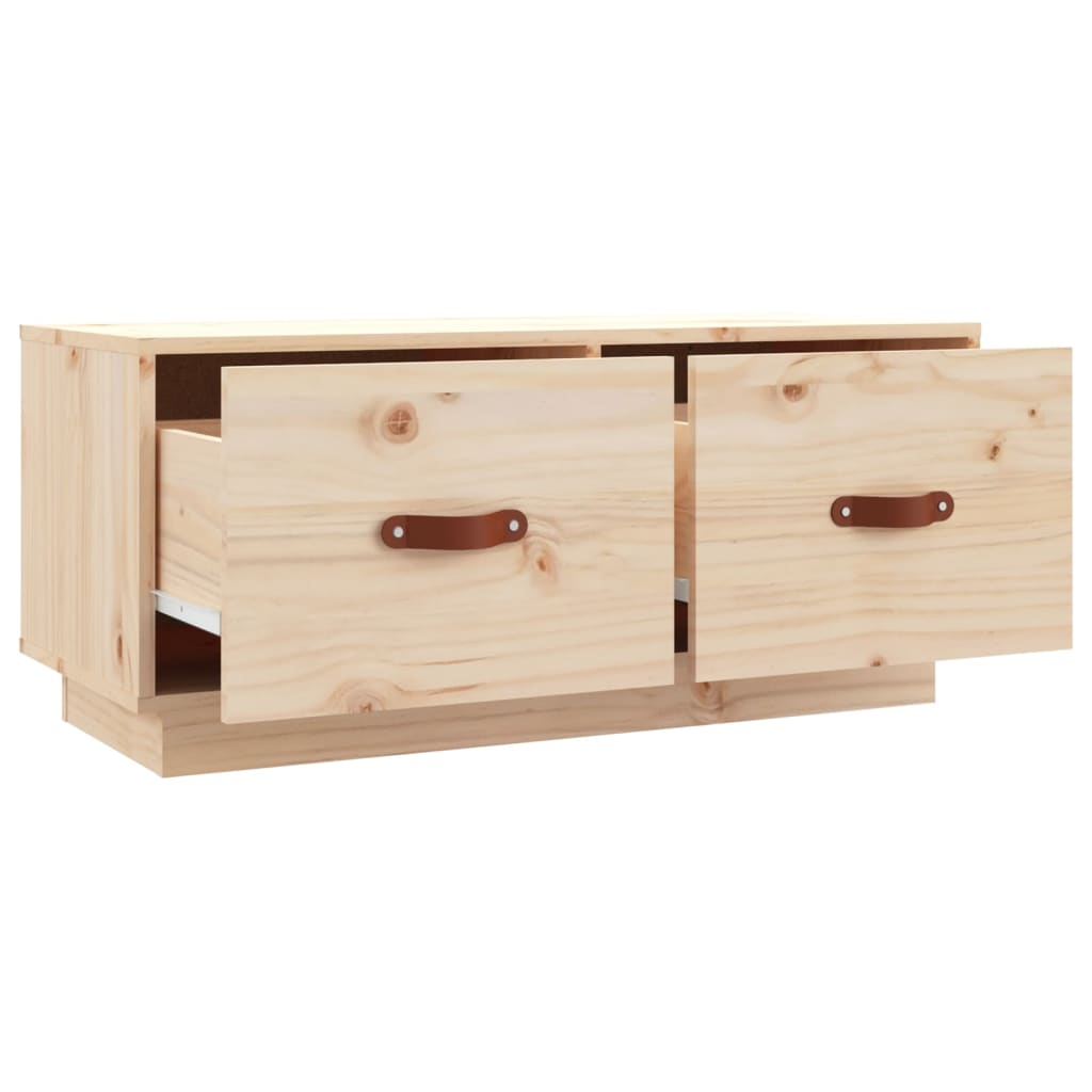 Tv Skříňka 80 X 34 X 35 Cm Masivní Borové Dřevo