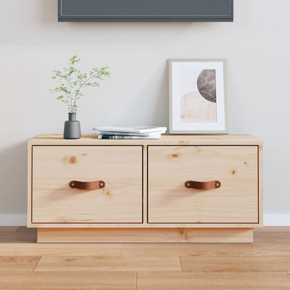 Tv Skříňka 80 X 34 X 35 Cm Masivní Borové Dřevo