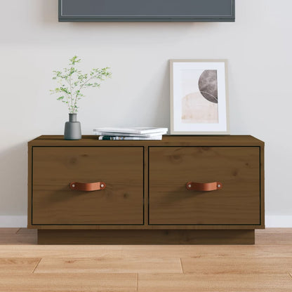 Tv Skříňka 80 X 34 X 35 Cm Masivní Borové Dřevo