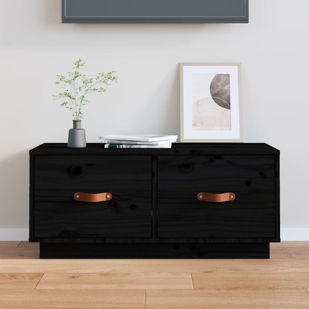 Tv Skříňka 80 X 34 X 35 Cm Masivní Borové Dřevo