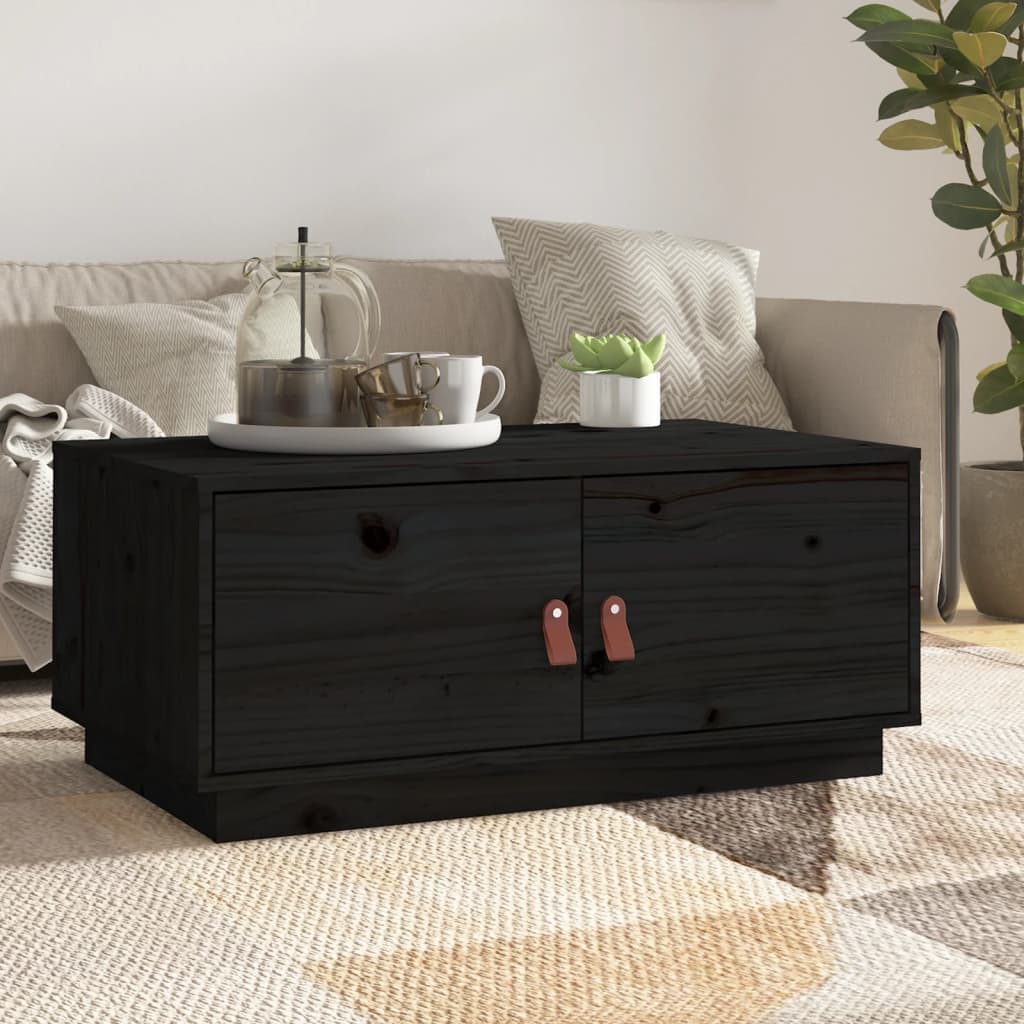 Konferenční Stolek Bílý 80 X 50 X 35 Cm Masivní Borové Dřevo