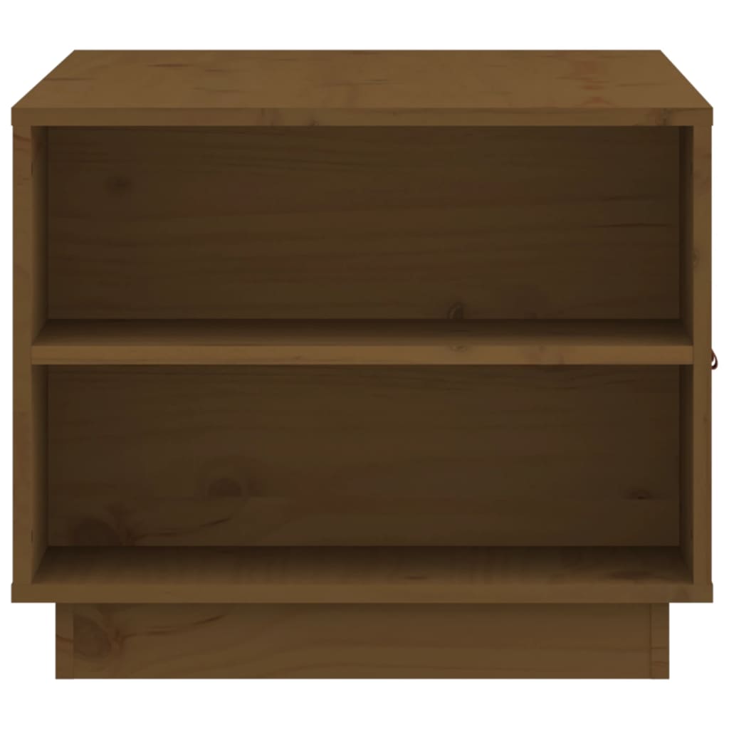 Konferenční Stolek Medově Hnědý 100X50X41 Cm Masivní Borovice