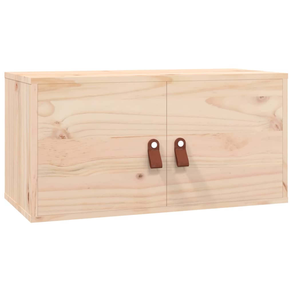 Nástěnné Skříňky 2 Ks 60 X 30 X 30 Cm Masivní Borovice