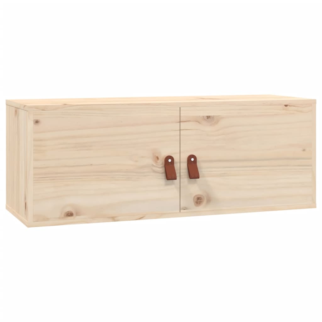 Nástěnná Skříňka 80 X 30 X 30 Cm Masivní Borové Dřevo