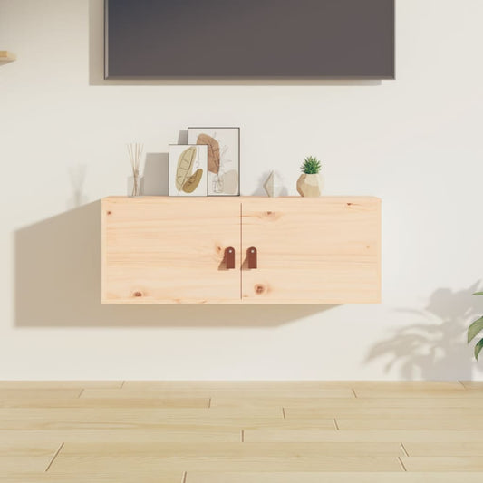 Nástěnná Skříňka 80 X 30 X 30 Cm Masivní Borové Dřevo