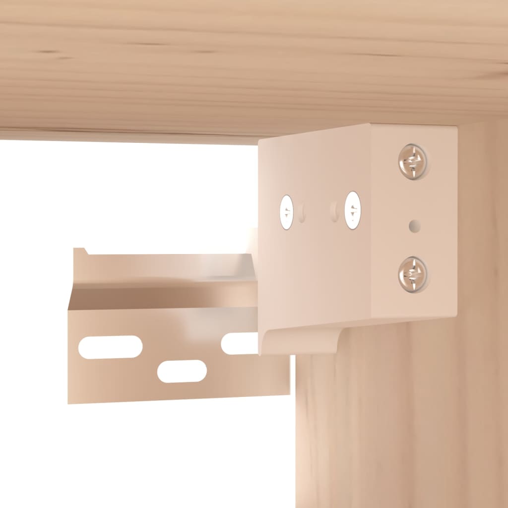 Nástěnné Skříňky 2 Ks 80 X 30 X 30 Cm Masivní Borové Dřevo